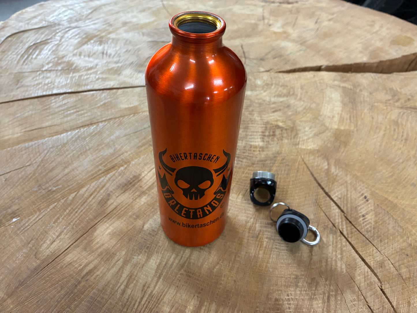 Benzin- & Trinkflasche 800ml Orange