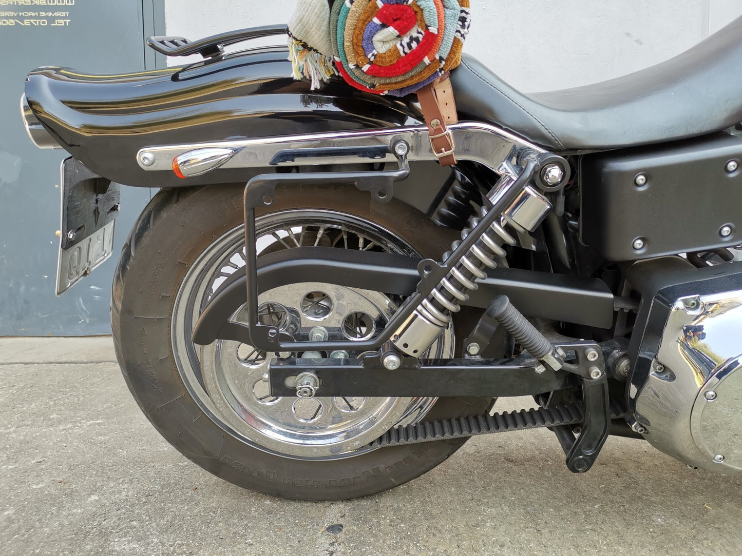 Satteltaschenhalter XL Rechts passend für Harley-Davidson Dyna Street Bob von 1996 bis 2017