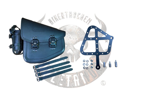 Bullet Blackline swingarm bag set + swingarm holder Softail until 2017