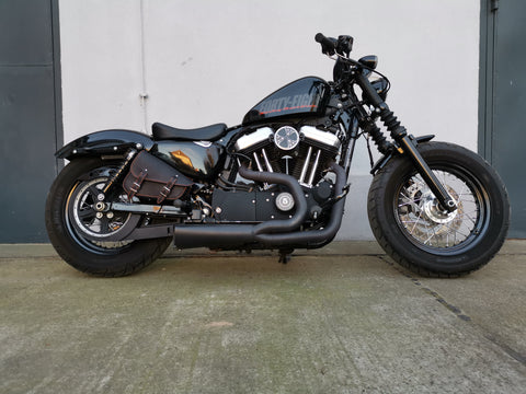Medusa Black / Orange / Right side fit for Harley-Davidson Sportster