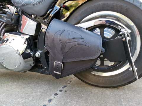 Eagle Black Swing Bag Fits Harley-Davidson Softail