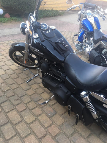 Tankpad black suitable for Harley-Davidson Dyna Street Bob Lowrider until 2017