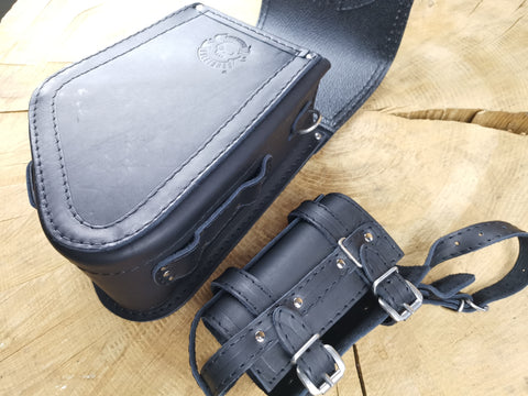 Road star Black + holder suitable for Street Bob swing bags