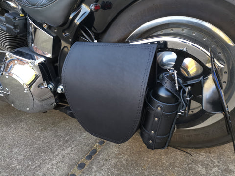 Vulcan black swing bag fits Harley-Davidson Softail