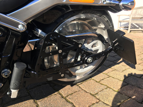 Swingarm bag holder suitable for Harley-Davidson Softail from 2018 until today