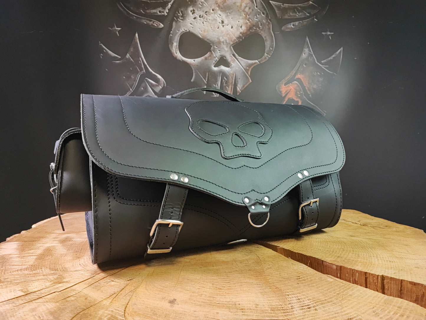 Gepäckkoffer "BIG SKULL" 42L schwarz