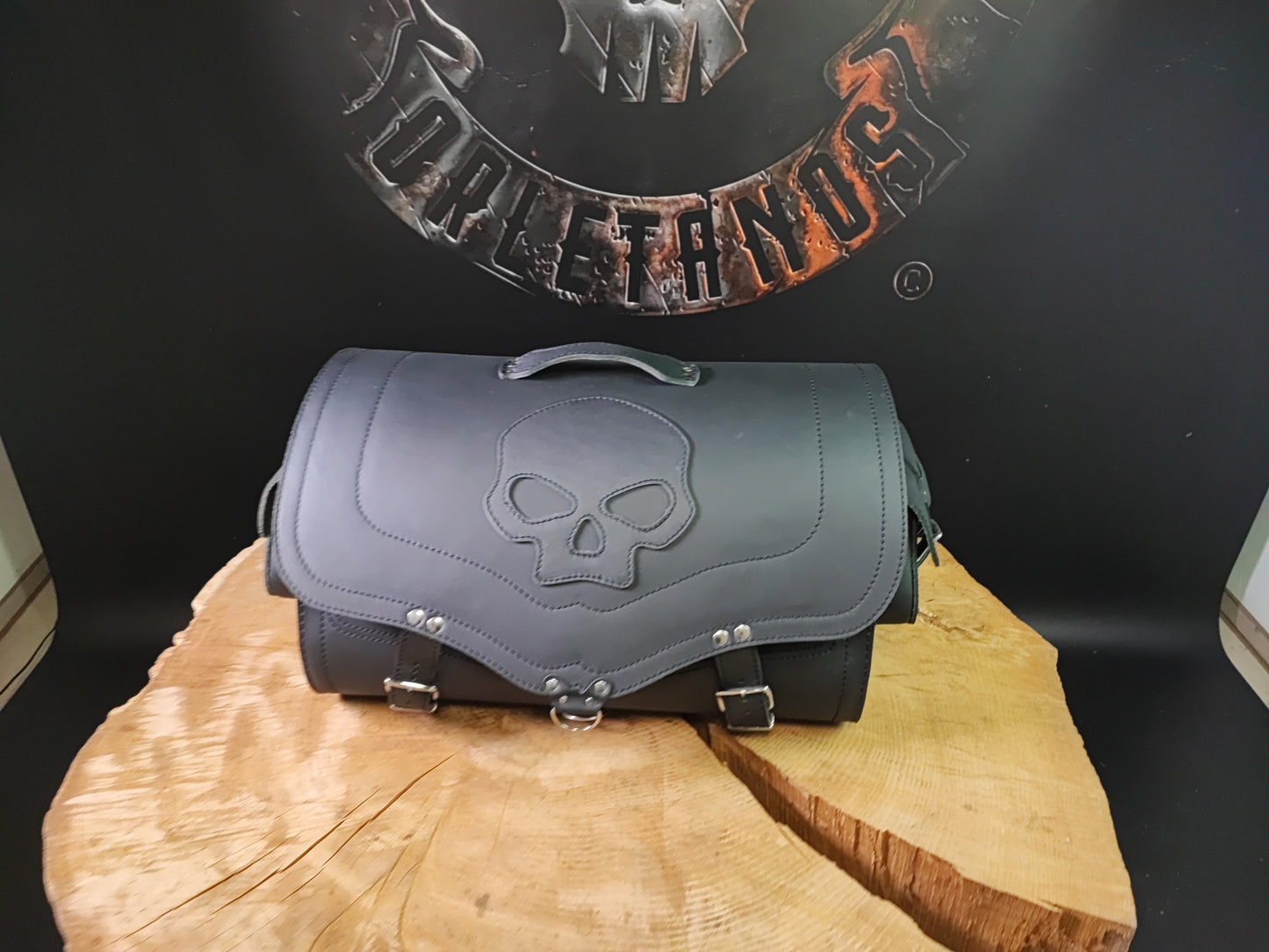 Gepäckkoffer "BIG SKULL" 42L schwarz
