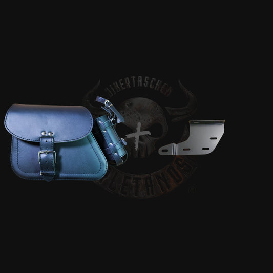 Dyna Clean Schwarz + Halter passend für Street Bob Schwingentaschen