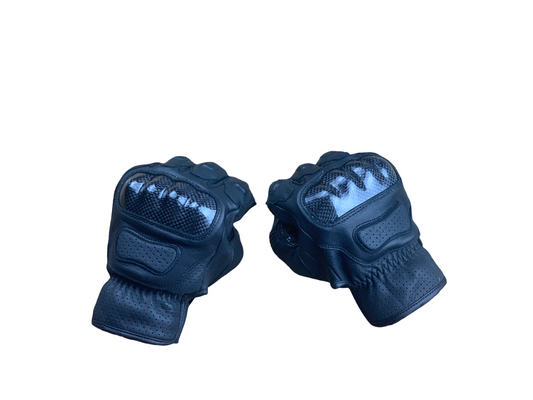 Carbon Motorradhandschuhe von Orletanos aus Echtleder