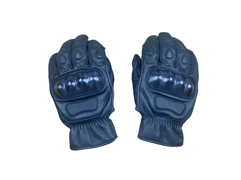Carbon Motorradhandschuhe von Orletanos aus Echtleder