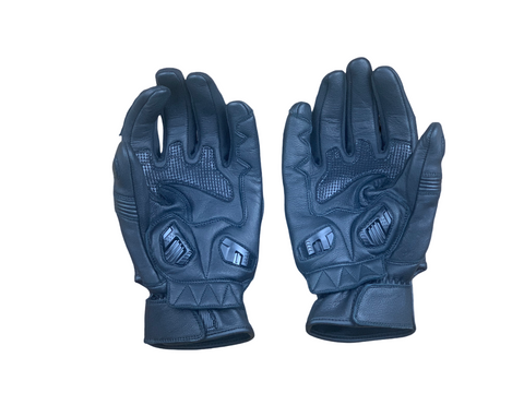 Carbon Motorradhandschuhe von Orletanos aus Echtleder