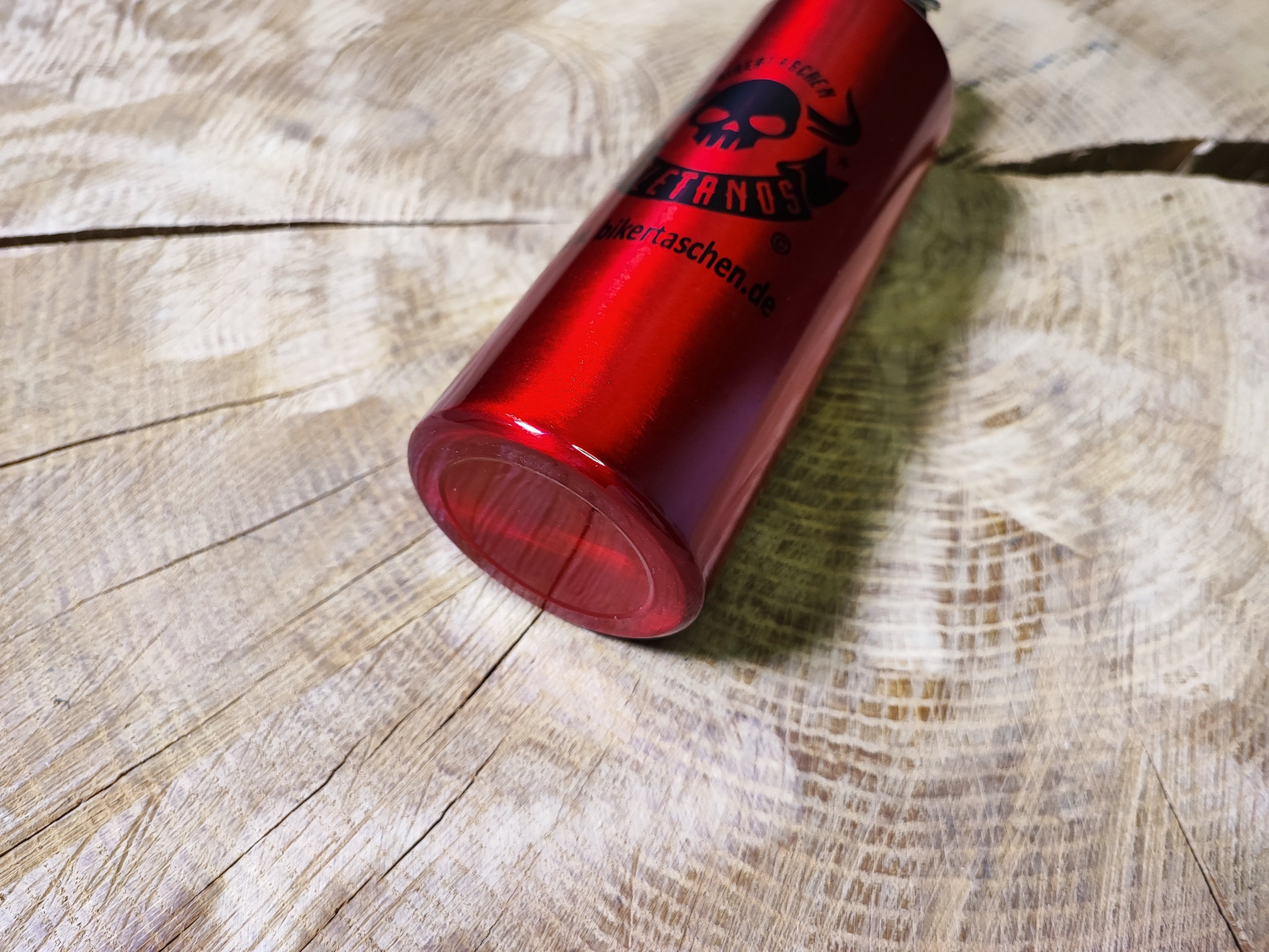 ORLETANOS Benzinflasche / Trinkflasche 800ml rot glänzend