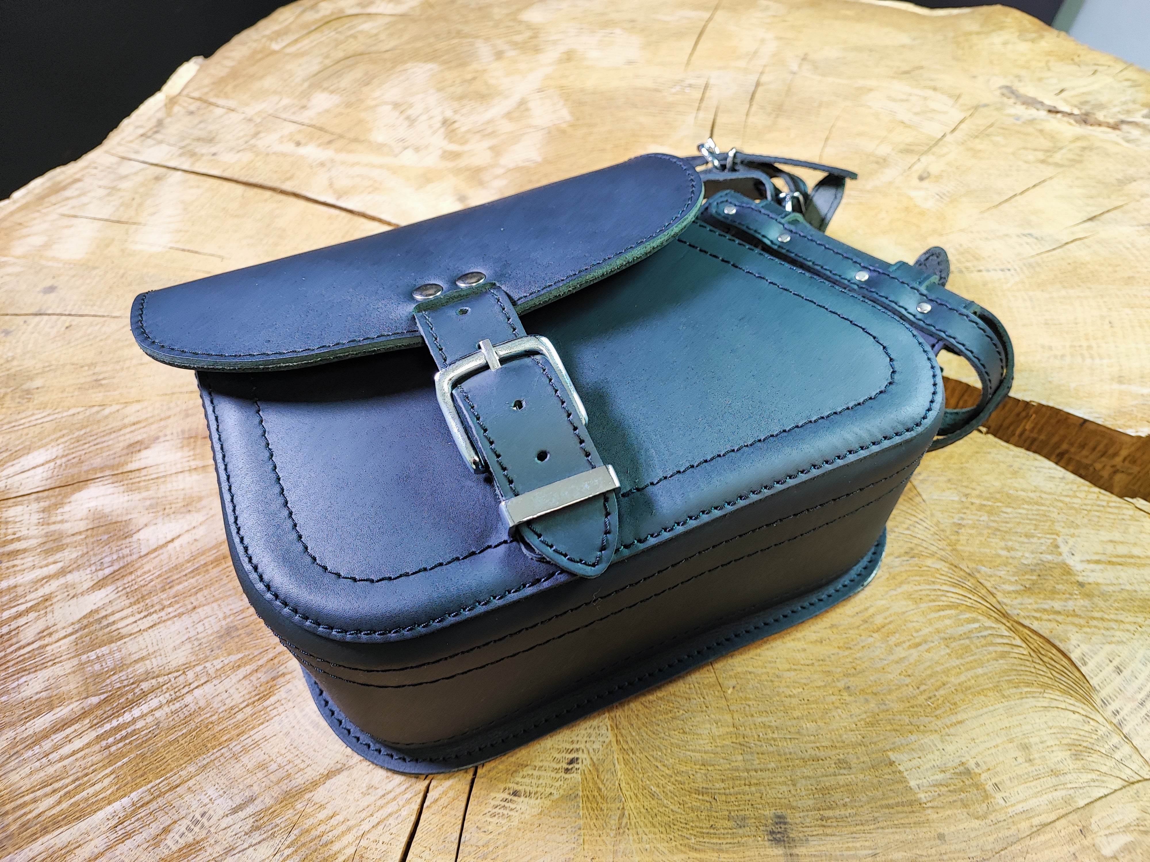 Sporty Clean Schwarz + Halter passend für Sportster Schwingentaschen