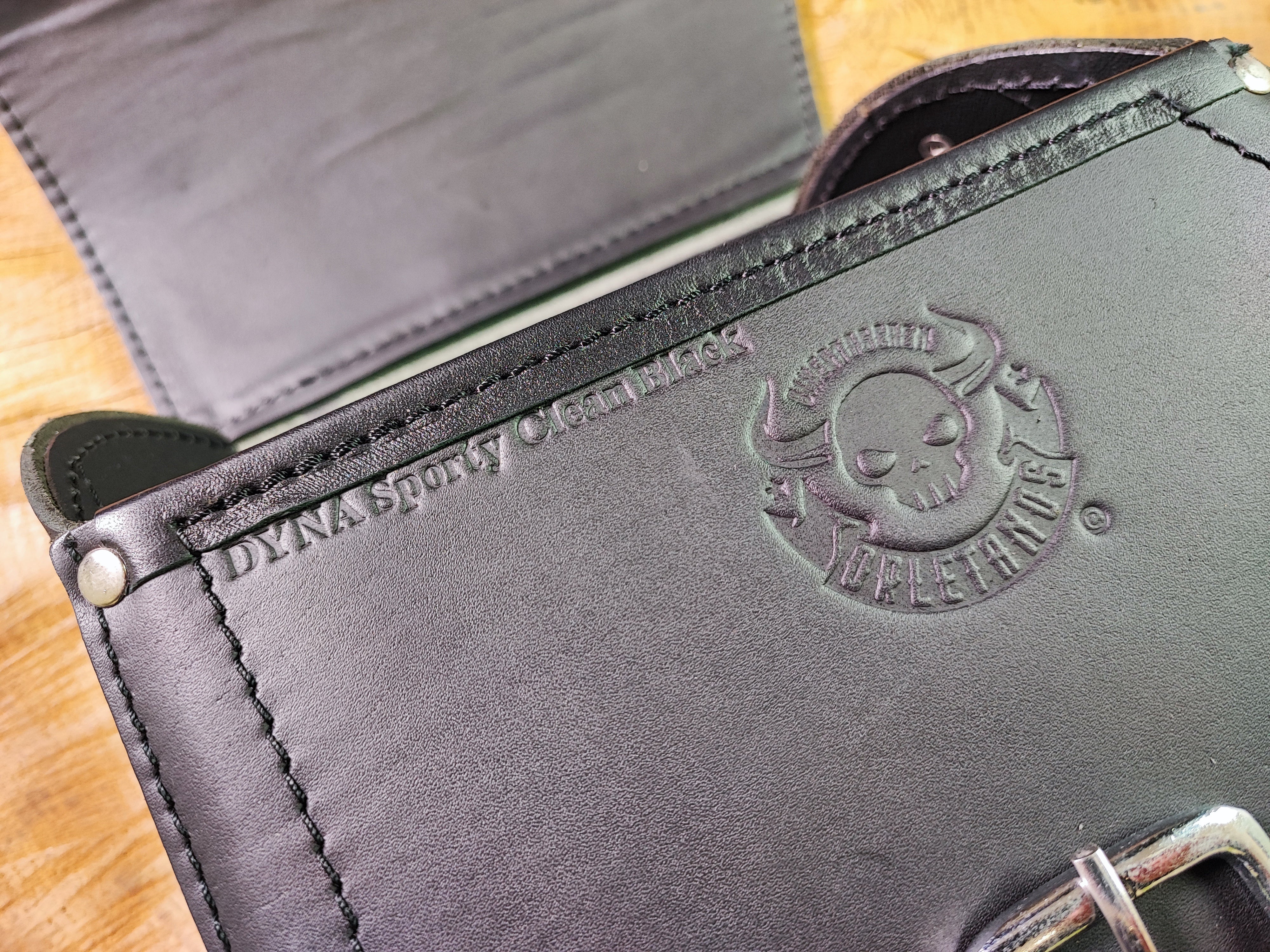 Sporty Clean Schwarz + Halter passend für Sportster Schwingentaschen