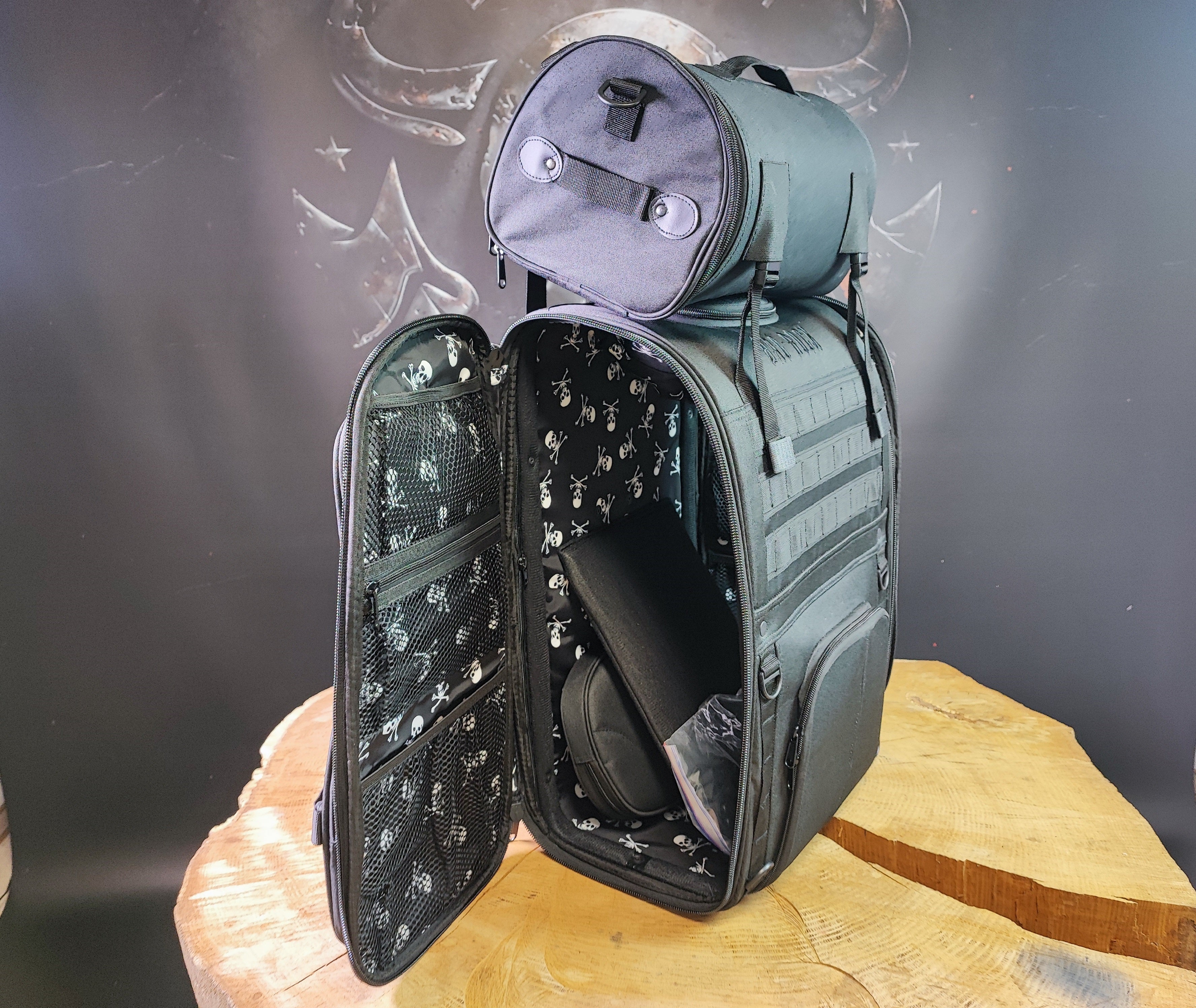 BAG-ROCK XL universelle Reisetasche für Sissybar oder Gepäckträger