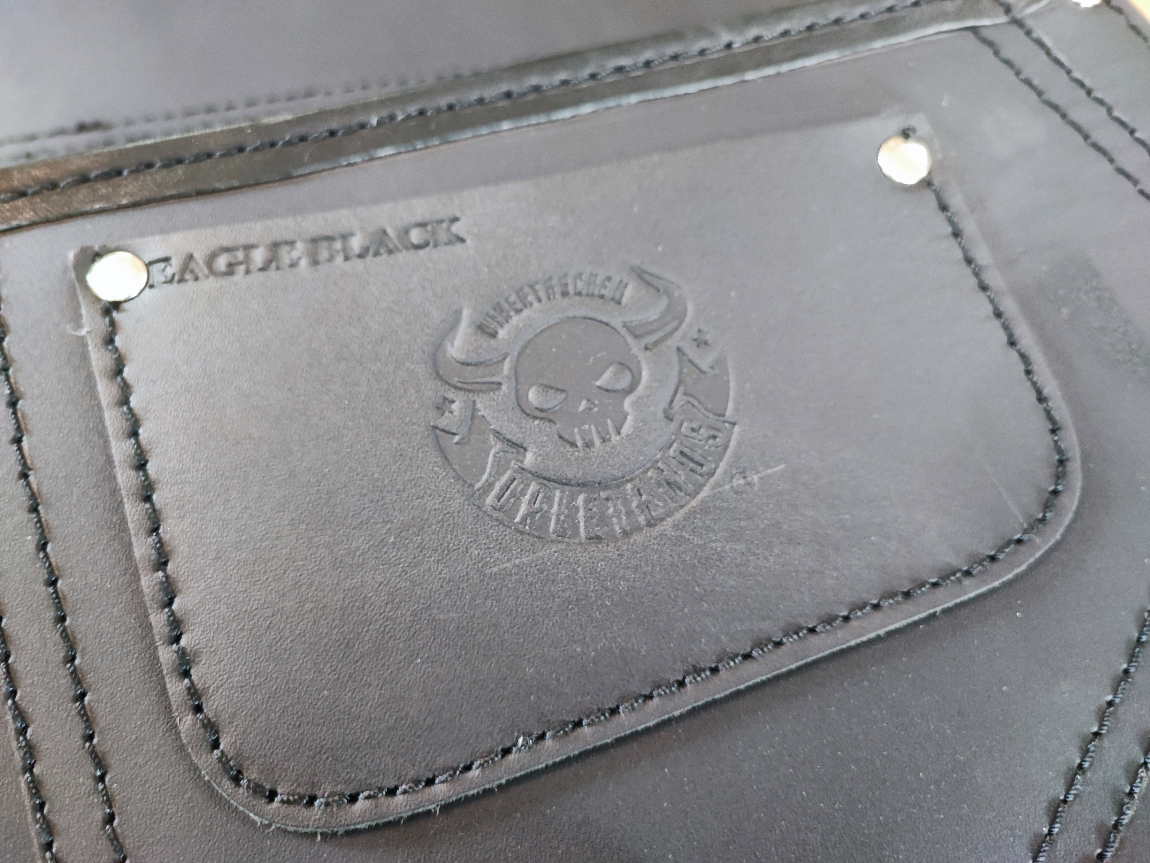 Eagle Schwarz Schwingentasche passend für Harley-Davidson Softail