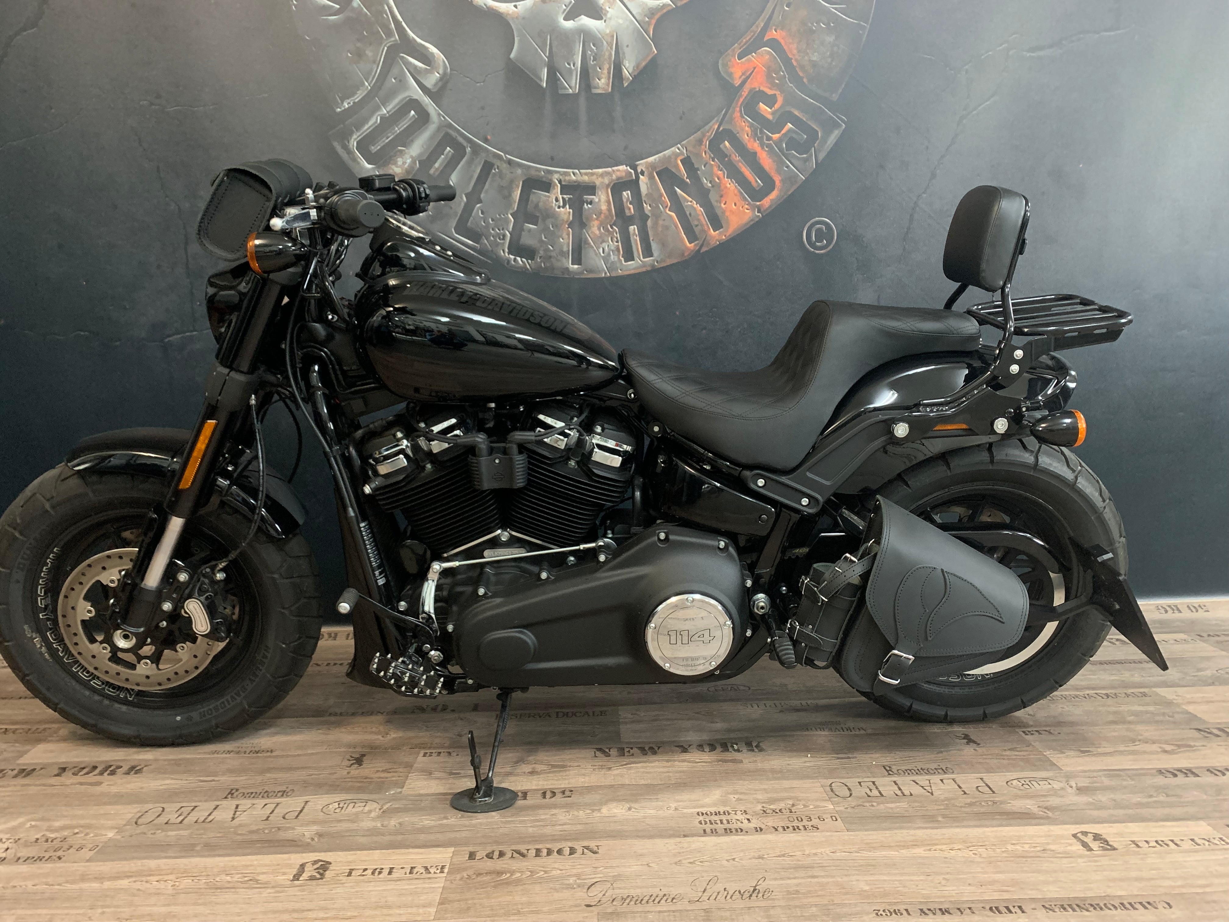 Eagle Schwarz Schwingentasche passend für Harley-Davidson Softail