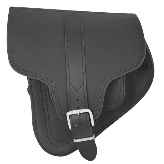 Hades Schwarz Schwingentasche mit Flaschenhalter passend für Harley-Davidson Softail