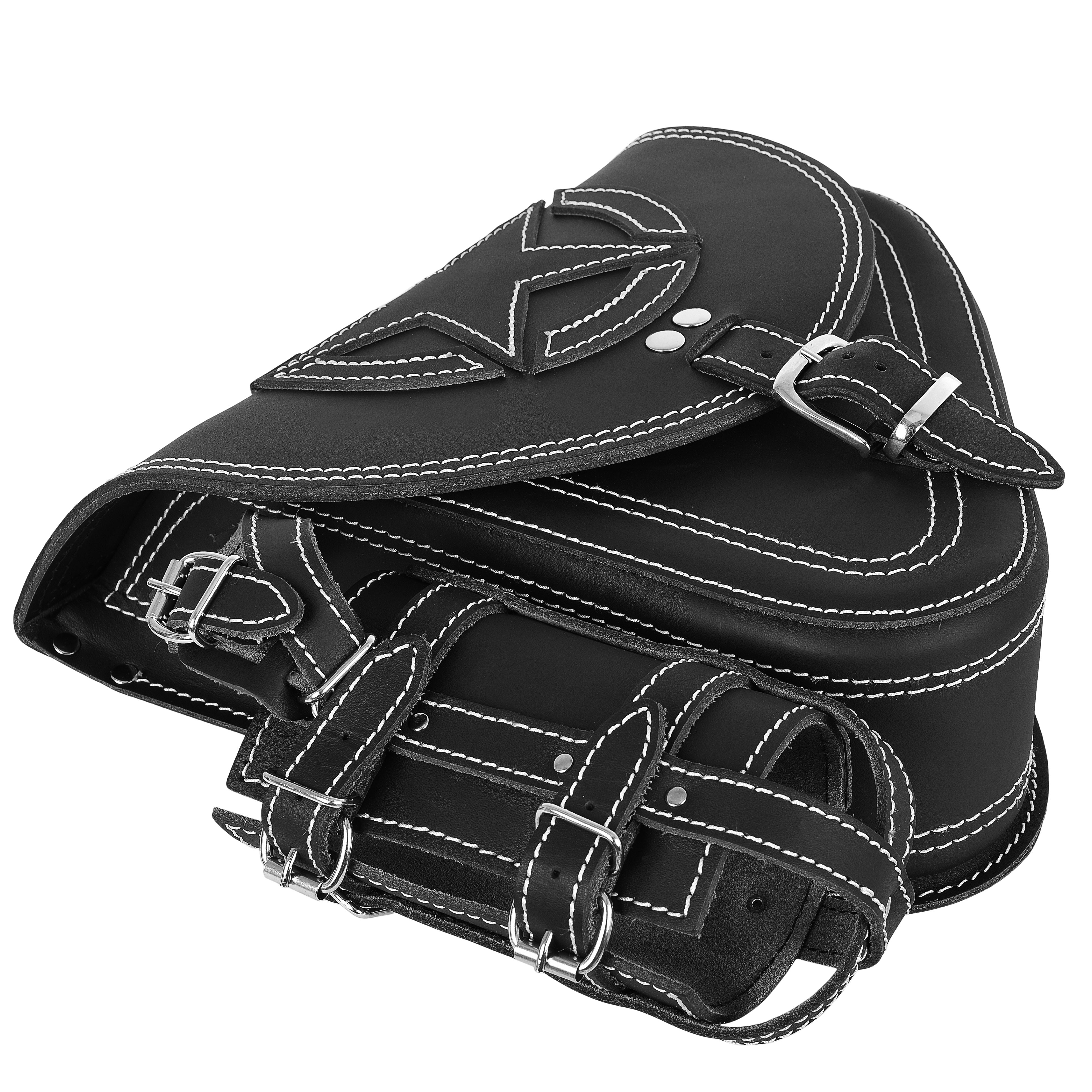Fortuna weiß Schwingentasche + Schwingenhalter Softail ab 2018