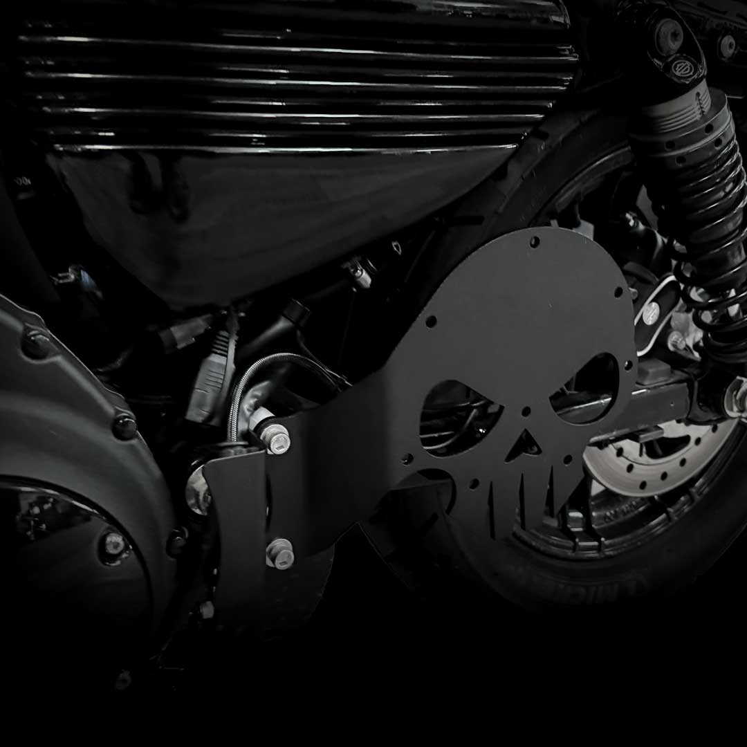 Seitentaschenhalter mit neuem Orletanos Skull Design