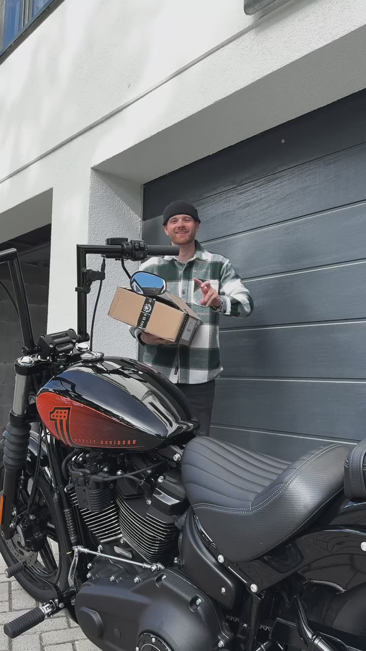 Bullet Blackline Schwingentasche passend für Harley-Davidson Softail