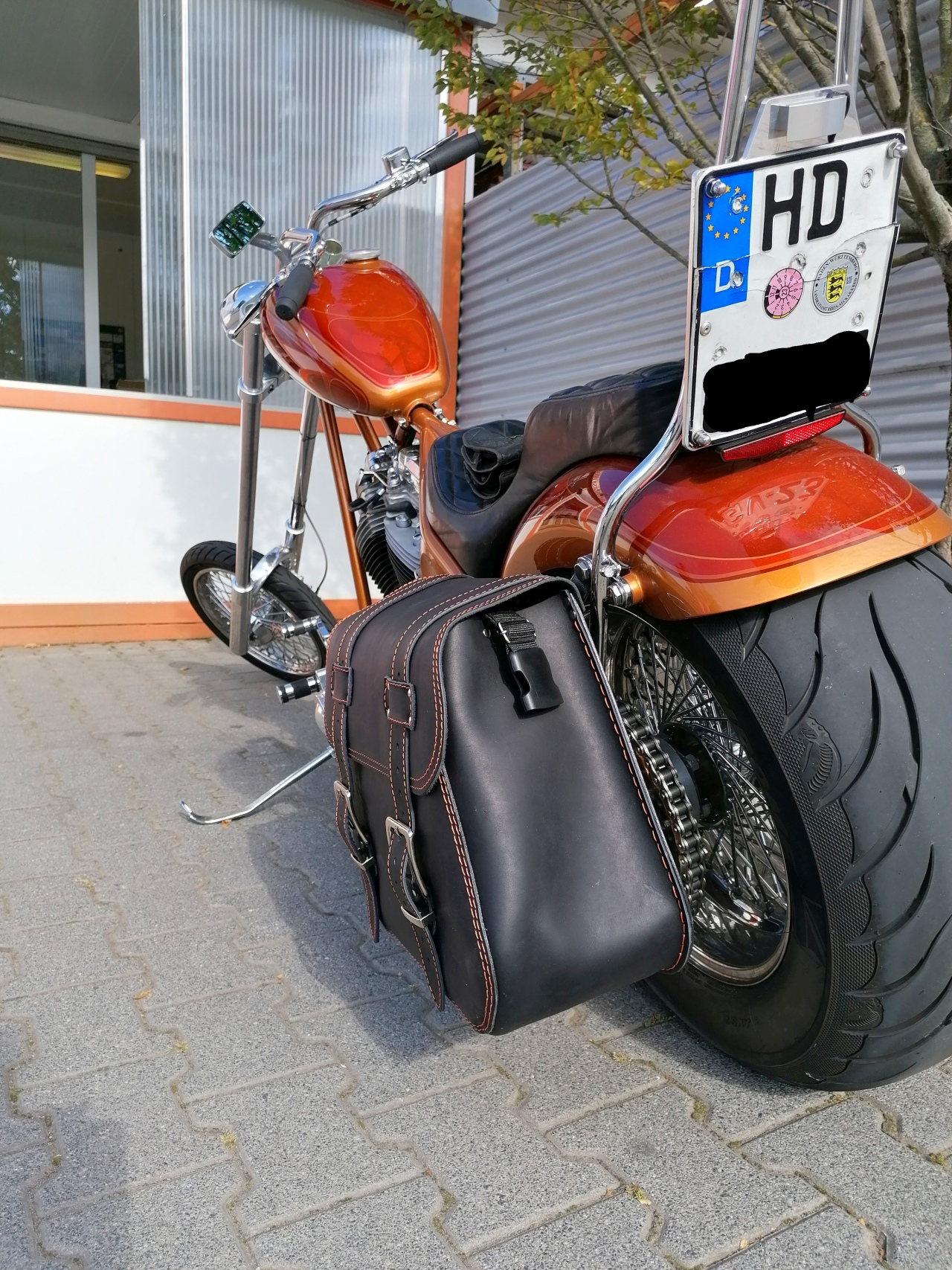 Zeus Orange Seitenkoffer universell 25 L