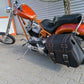 Zeus Orange Seitenkoffer + Halter XL passend für Softail ab 2018 bis Heute