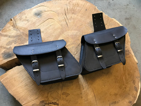 Merkur Schwarz Satteltaschen Set universell