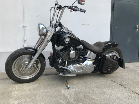 Odin Orange Schwingentasche passend für Harley-Davidson Softail