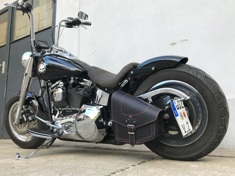Odin Orange Schwingentasche passend für Harley-Davidson Softail