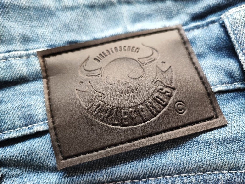 Motorradhose Jeans blau von Orletanos mit Protektoren für Herren Kevlar