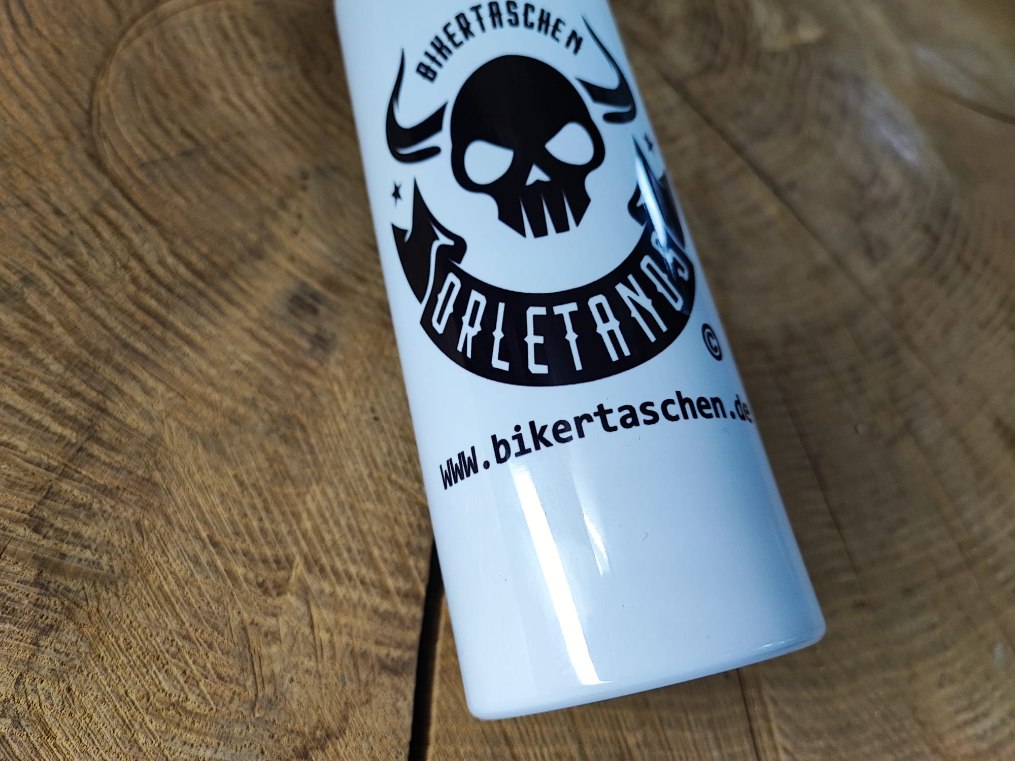 ORLETANOS Benzinflasche / Trinkflasche 800ml weiß