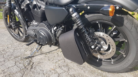Road Stern Black Seitentasche passend für Harley-Davidson Street Bob & Sportster