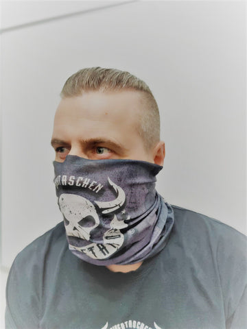 Loop-Schal Multifunktionales Halstuch ORLETANOS-Design schwarz