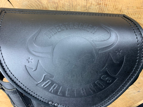 Diablo Black Edition Schwingentasche mit Flaschenhalter passend für Harley-Davidson Softail