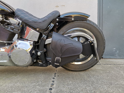 Eagle Schwarz Schwingentasche passend für Harley-Davidson Softail