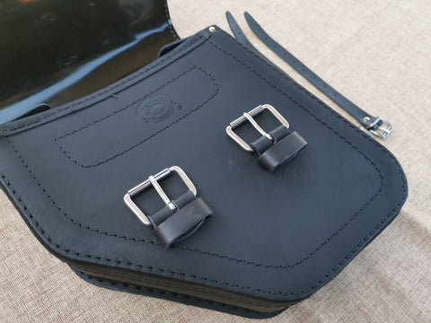 Poseidon Schwarz Satteltaschen Set passend für Harley-Davidson Street Bob bis 2017