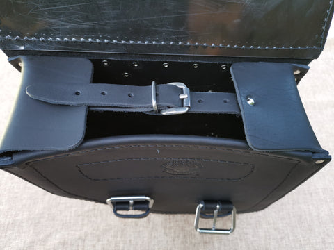 Poseidon Schwarz Satteltaschen Set passend für Harley-Davidson Street Bob bis 2017