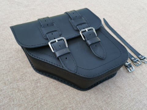 Poseidon Schwarz Satteltaschen Set passend für Harley-Davidson Street Bob bis 2017