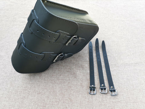 Poseidon Schwarz Satteltaschen Set passend für Harley-Davidson Street Bob bis 2017