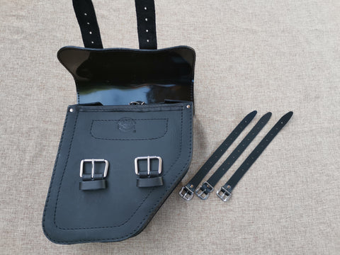 Poseidon Schwarz Satteltaschen Set passend für Harley-Davidson Street Bob bis 2017
