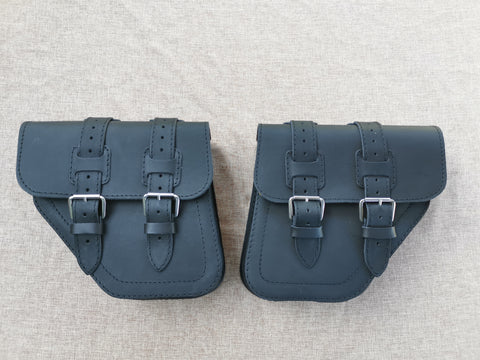 Poseidon Schwarz Satteltaschen Set passend für Harley-Davidson Street Bob bis 2017