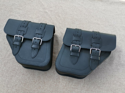 Poseidon Schwarz Satteltaschen Set passend für Harley-Davidson Street Bob bis 2017