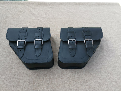 Poseidon Schwarz Satteltaschen Set passend für Harley-Davidson Street Bob bis 2017
