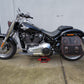 Zeus Orange Seitenkoffer + Halter XL passend für Softail ab 2018 bis Heute