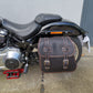 Zeus Orange Seitenkoffer + Halter XL passend für Softail ab 2018 bis Heute