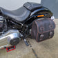 Zeus Orange Seitenkoffer + Halter XL passend für Softail ab 2018 bis Heute