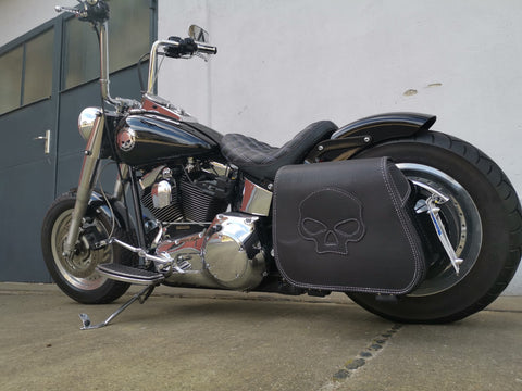 Herkules Skull Silver + Halter XL passend für Softail von 1992 bis 2017