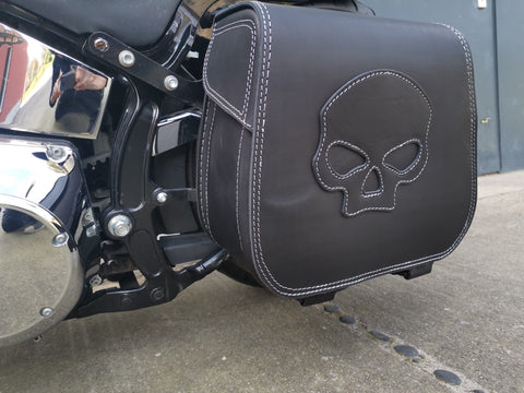Herkules Skull Silver + Halter XL passend für Softail von 1992 bis 2017