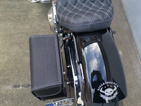 Herkules Skull Silver + Halter XL passend für Softail von 1992 bis 2017